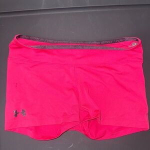 Under Armour Women's Bright Pink Athletic Shorts